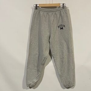 Vintage 90s Gray Michigan state grey joggers Sweatpants
